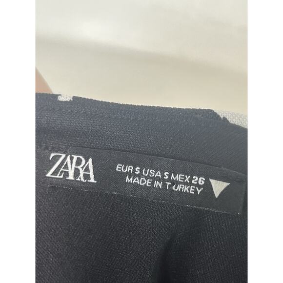 Zara Cold Shoulder Zebra Print Crop Top Size Small Animal Print Y2K Trendy - Picture 3 of 9